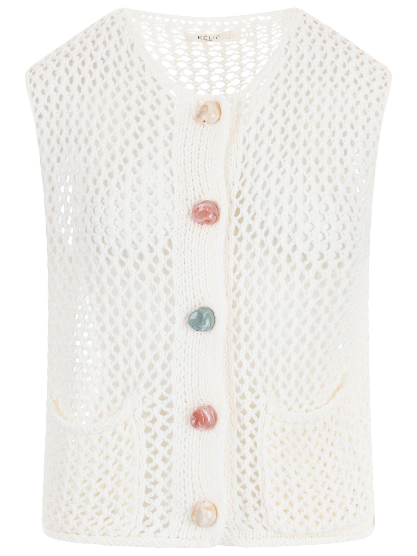 Kelie Gilet Hannie Off white 00084881-5050
