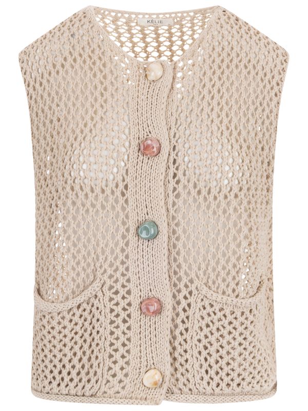 Kelie Gilet Hannie Beige 2900082234011