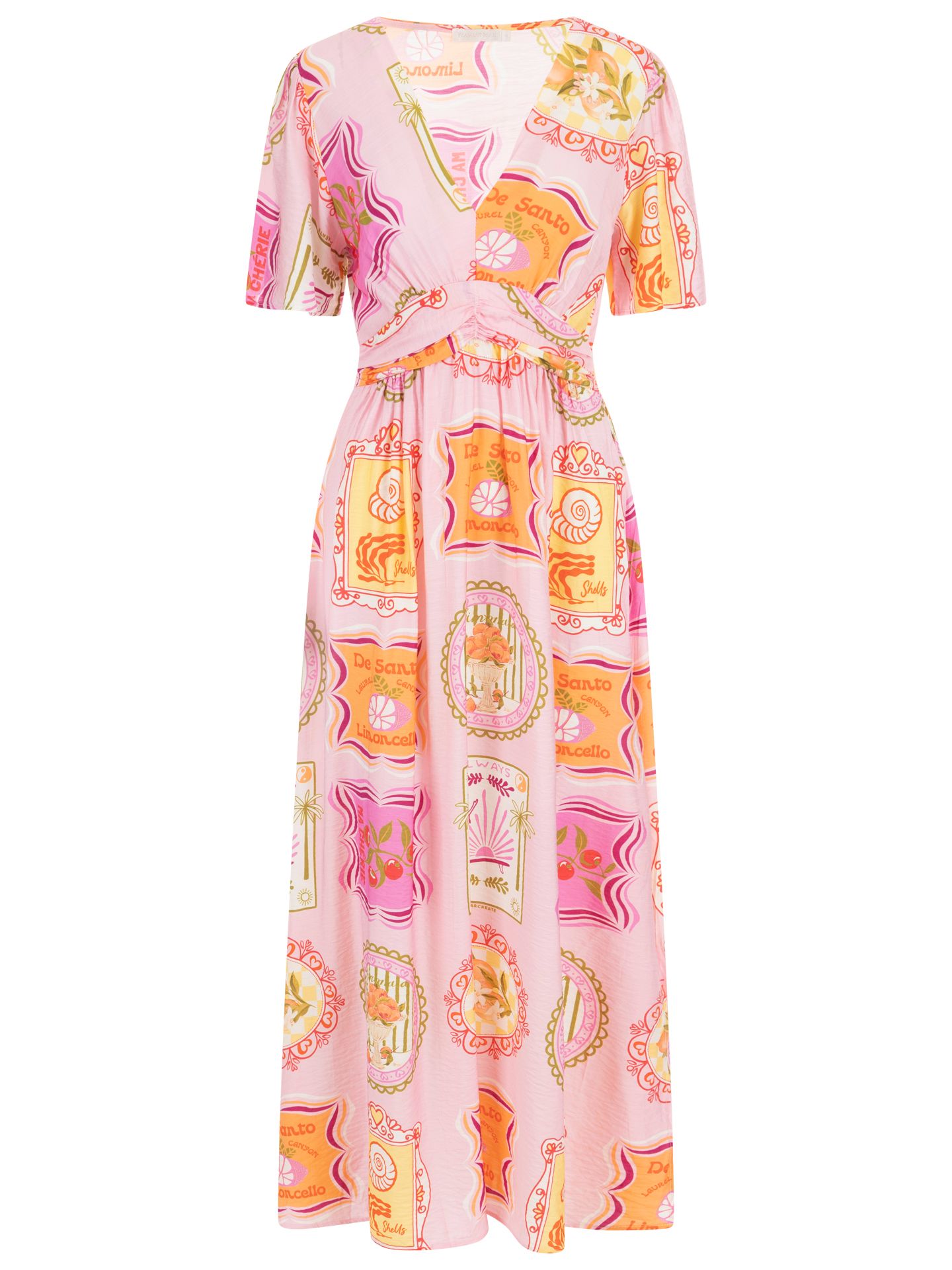 Flamant Rose Jurk Anja Roze 00084897-3900