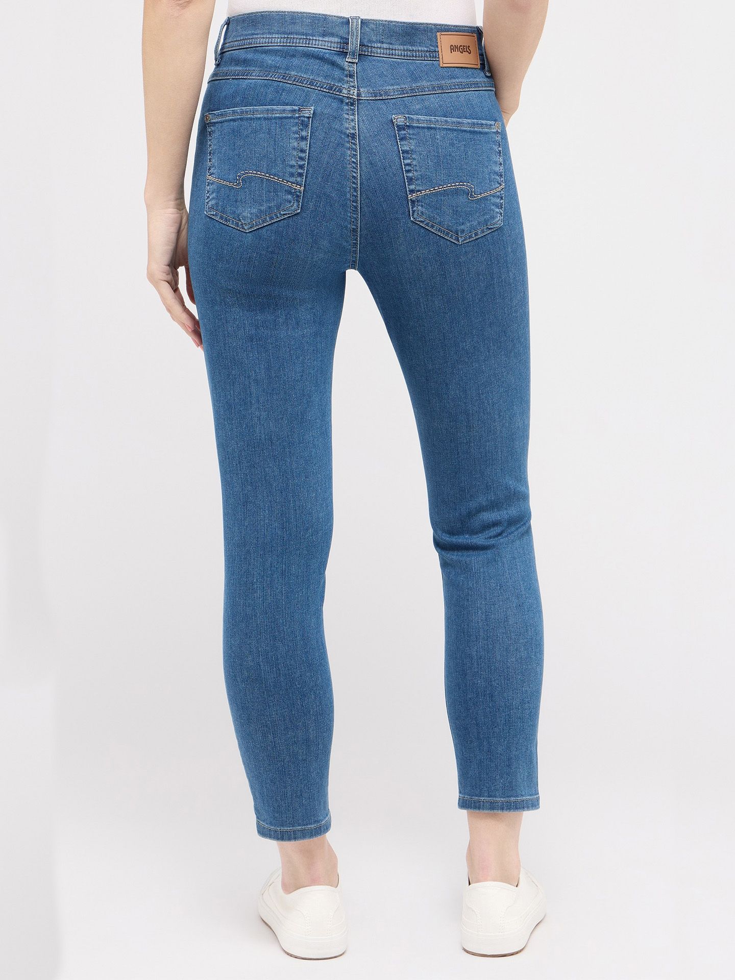Angels Slim Fit Jeans Ornella Blauw 00084902-800
