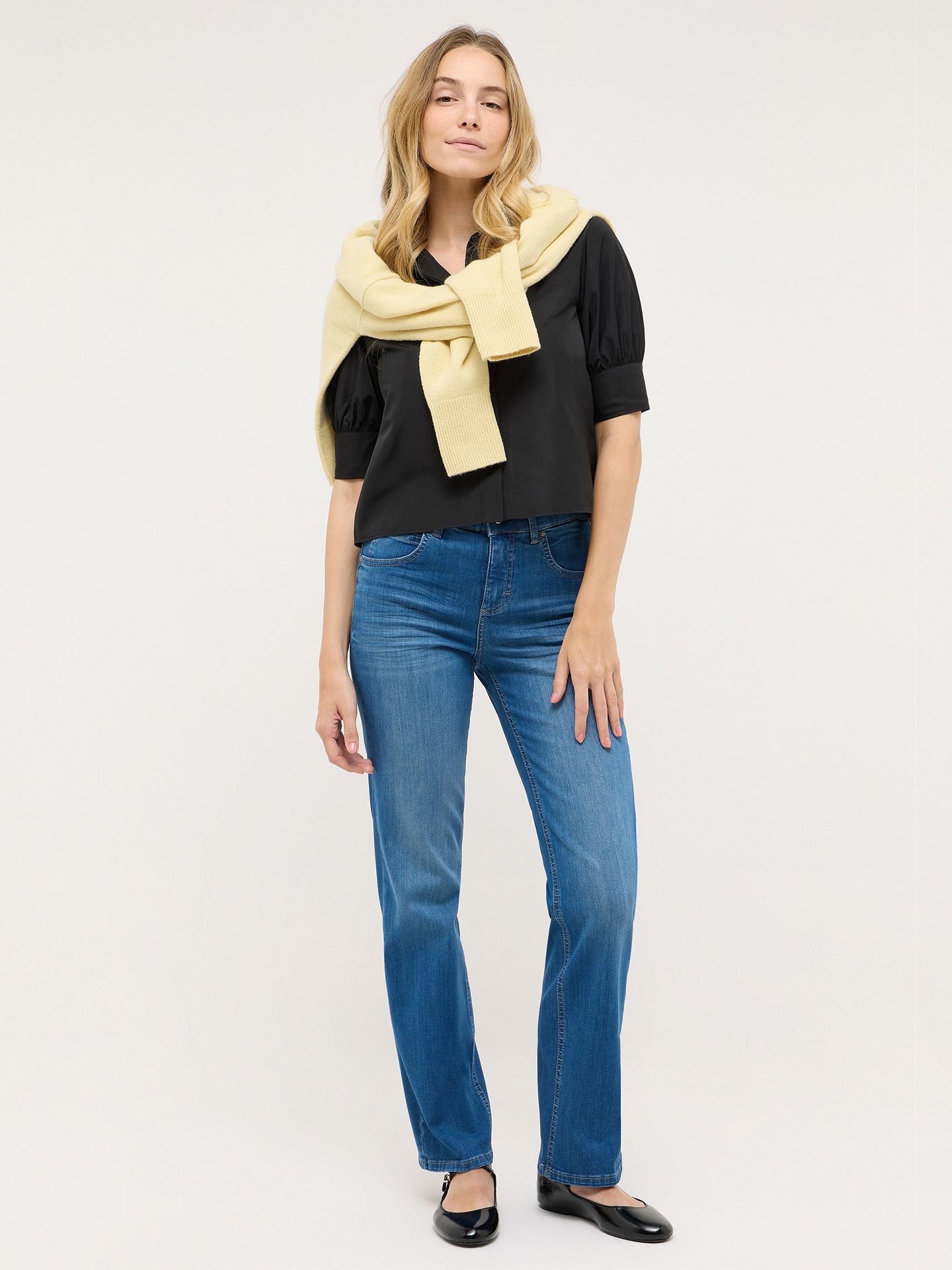 Angels Straight Jeans Lara Blauw 00084905-770