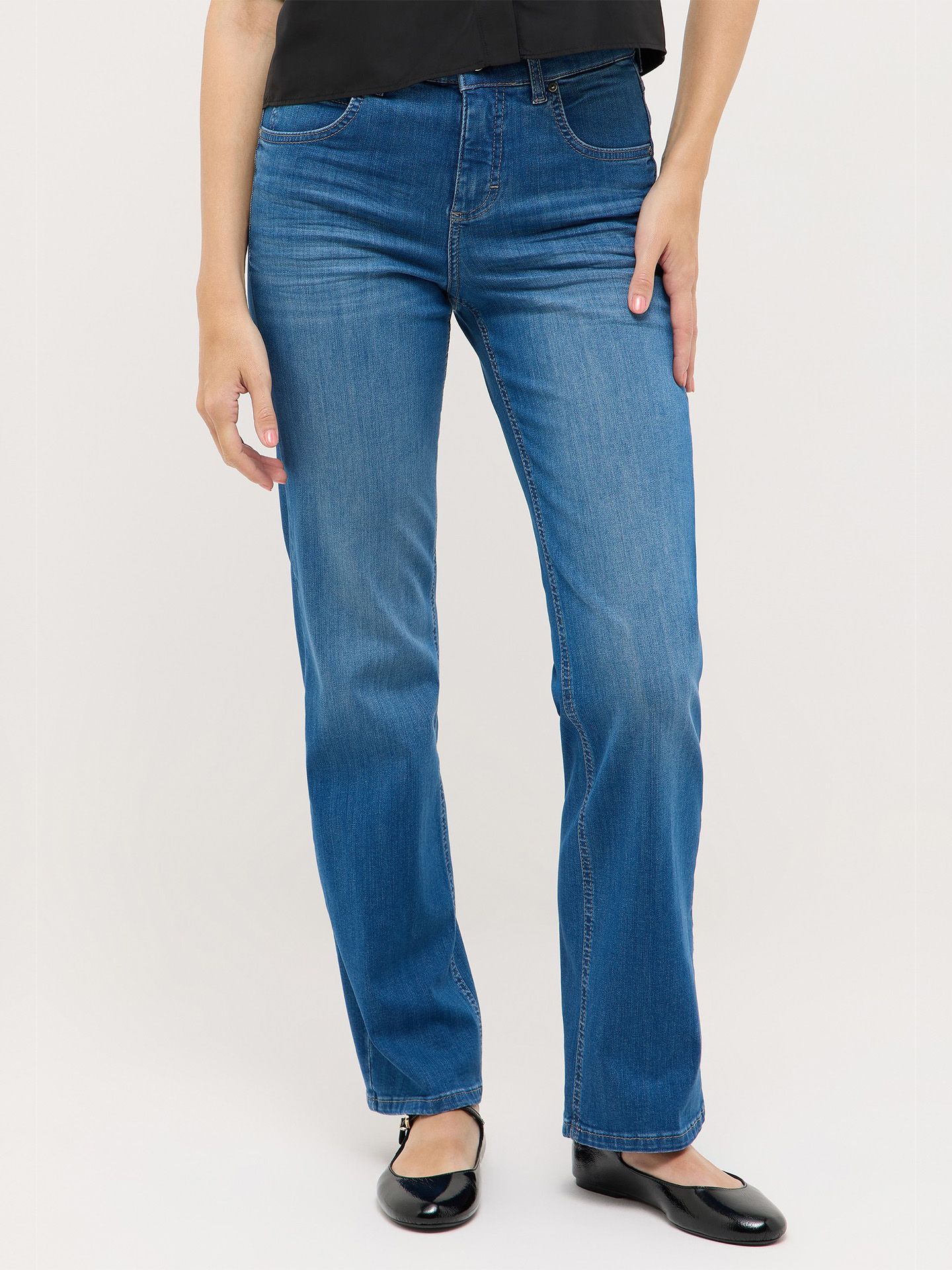 Angels Straight Jeans Lara Blauw 00084905-770