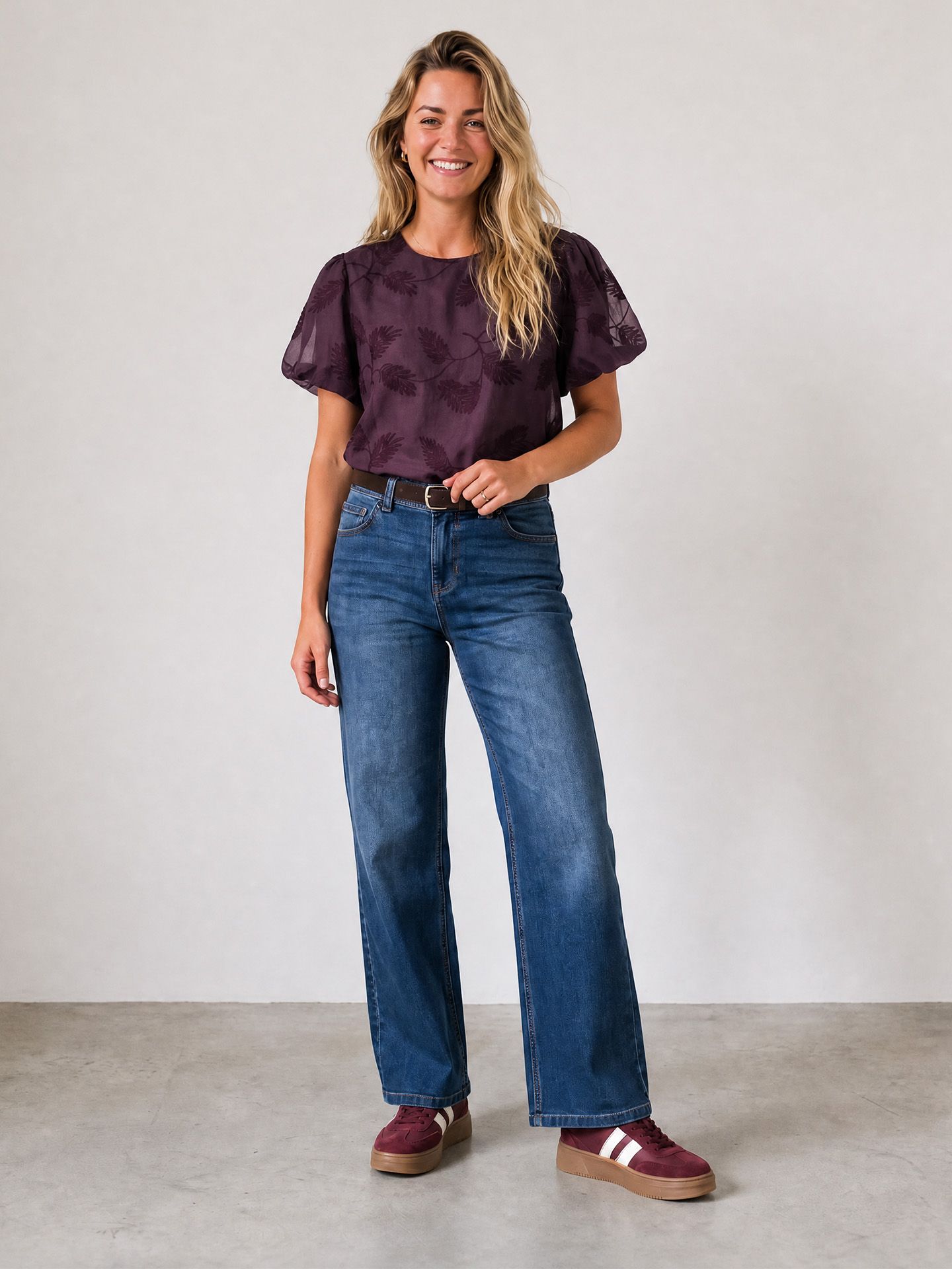 SAAR Blouse Vine Paars 00084966-4100