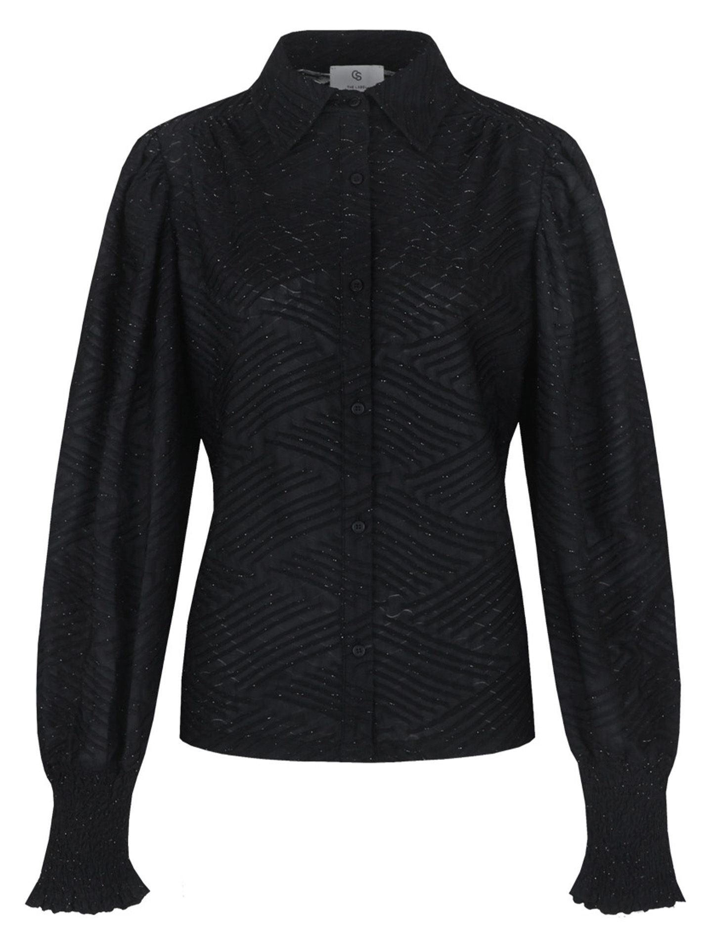 C&S The Label Blouse Lynea Zwart 00084995-7500