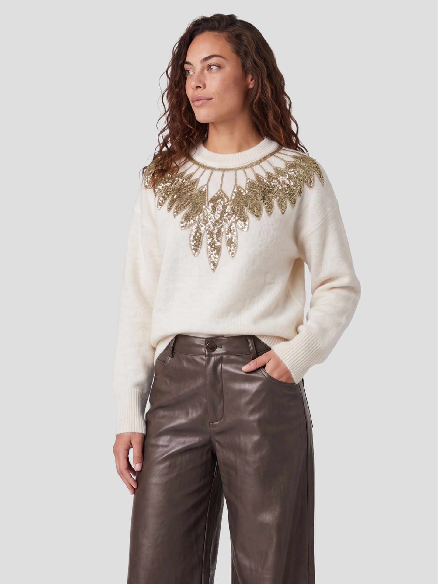 C&S The Label Trui Kehlani Beige 00084996-5200