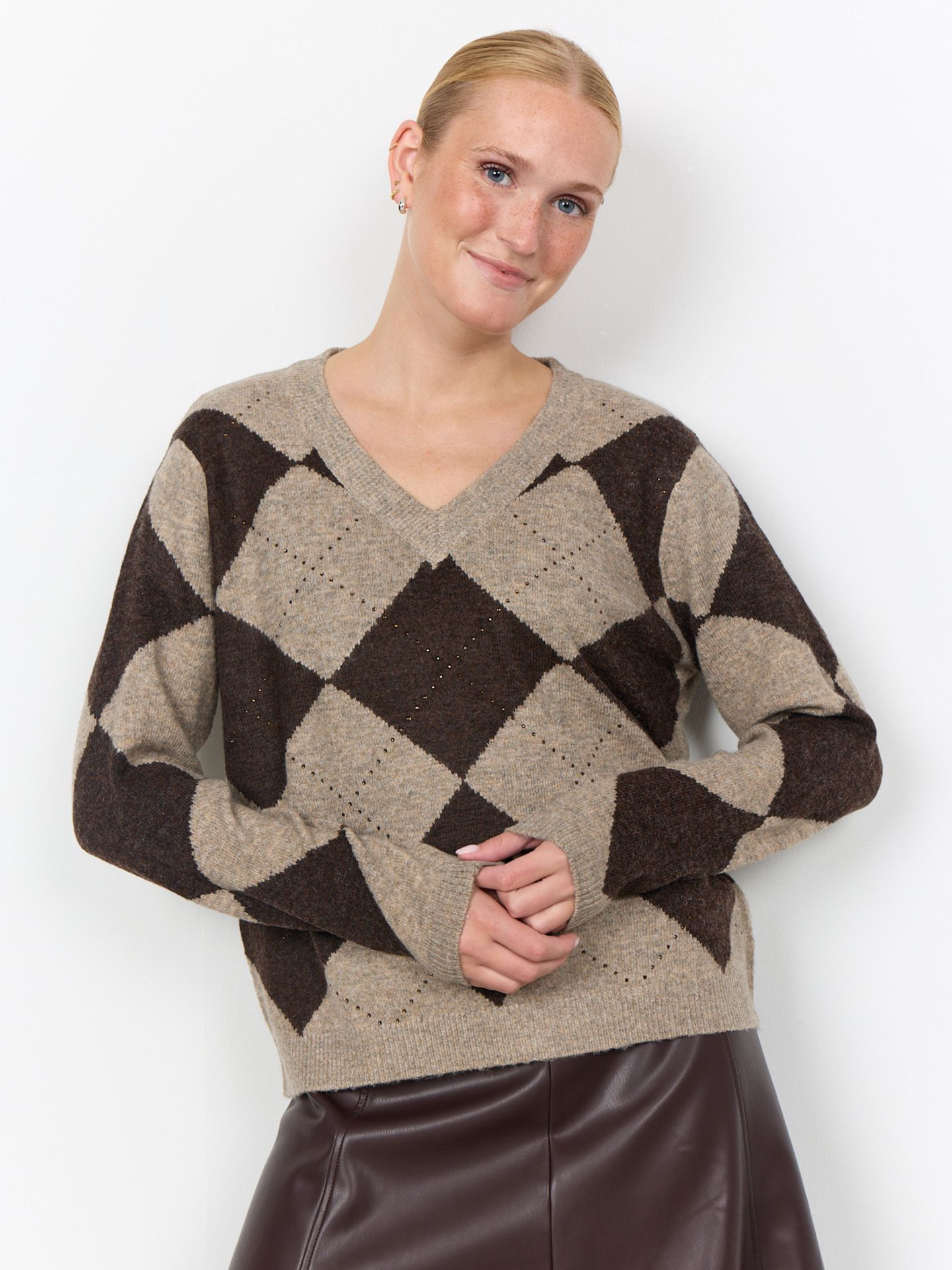 Soyaconcept Trui Janti Bruin 00085018-5800