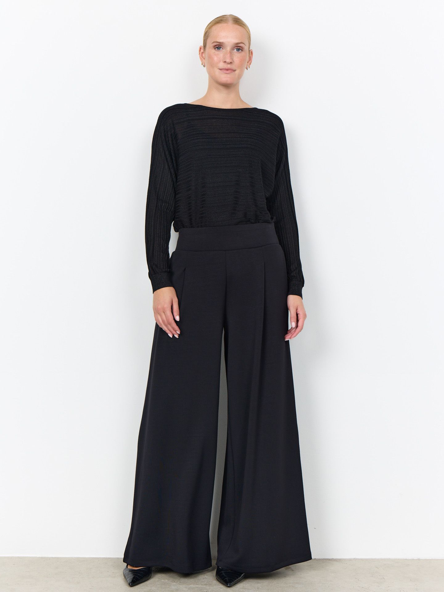 Soyaconcept Wide Leg Broek Banu Zwart 00085027-7500