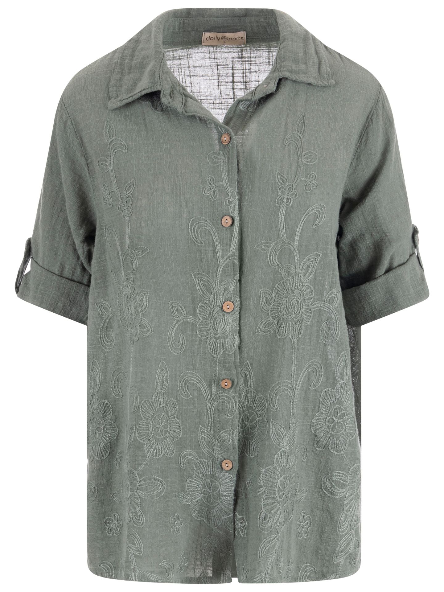 daily parts Blouse Alina Groen 00085035-6310