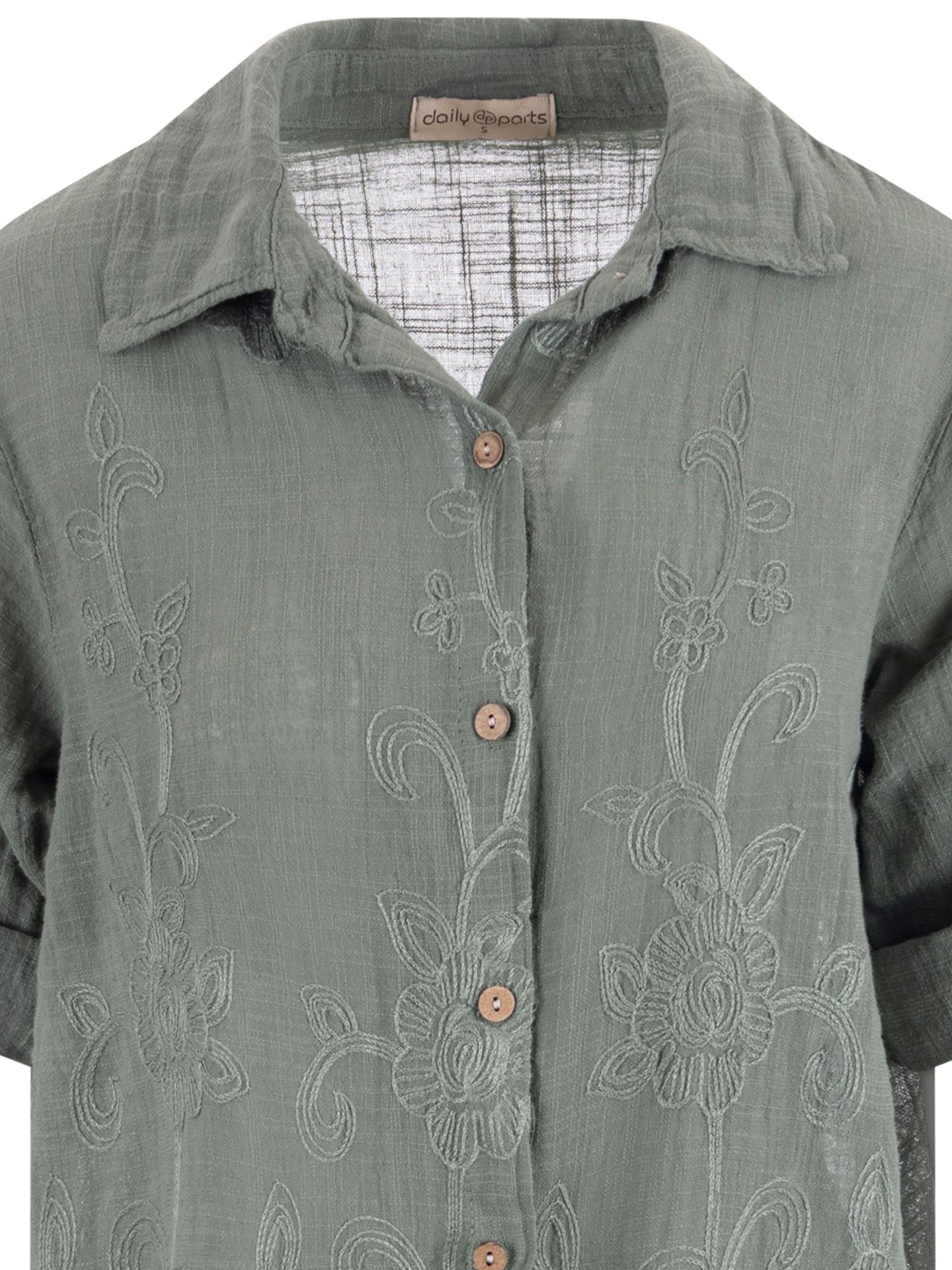 daily parts Blouse Alina Groen 00085035-6310