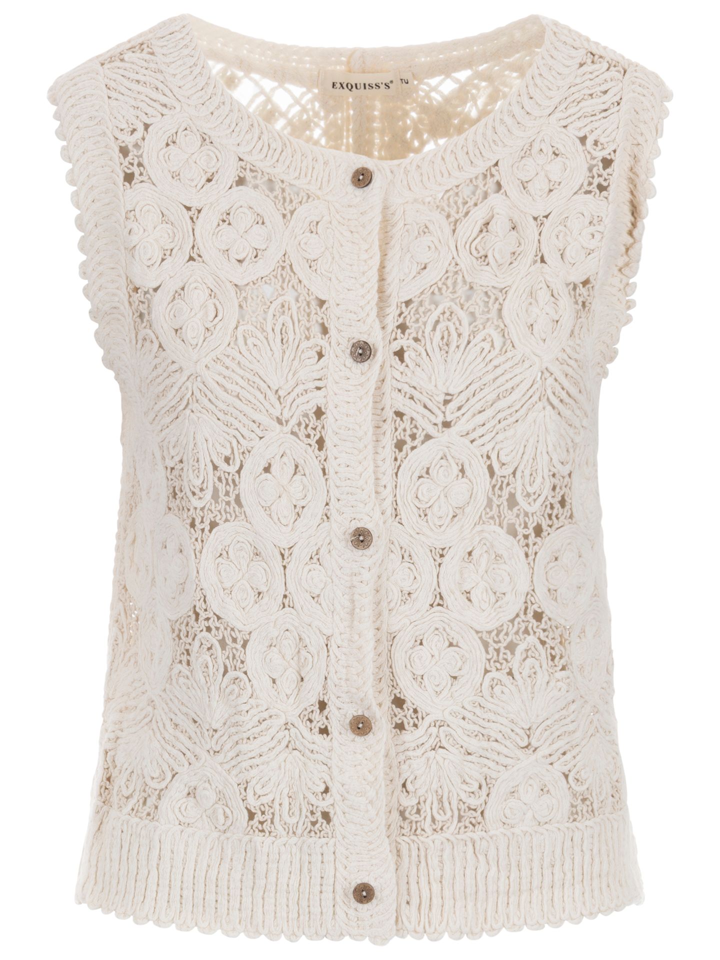 Exquisss Vest Di Beige 00085044-5200