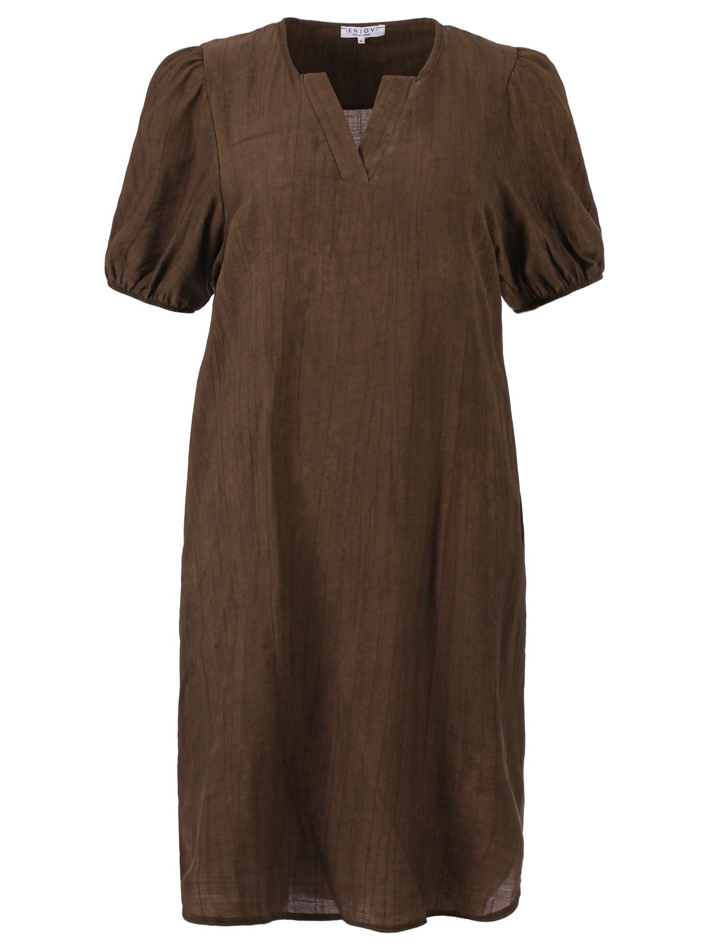 Enjoy Womenswear Jurk Feline Bruin 00085047-5800
