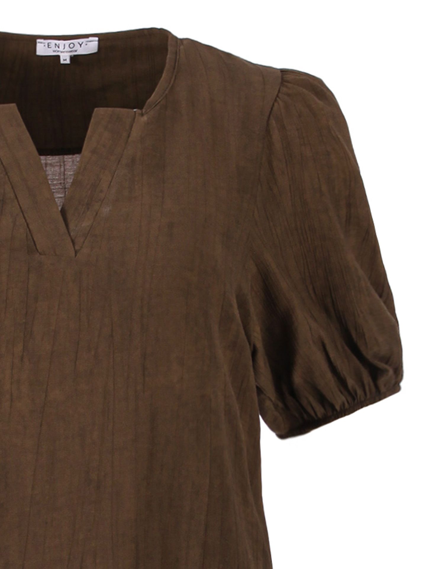 Enjoy Womenswear Jurk Feline Bruin 00085047-5800