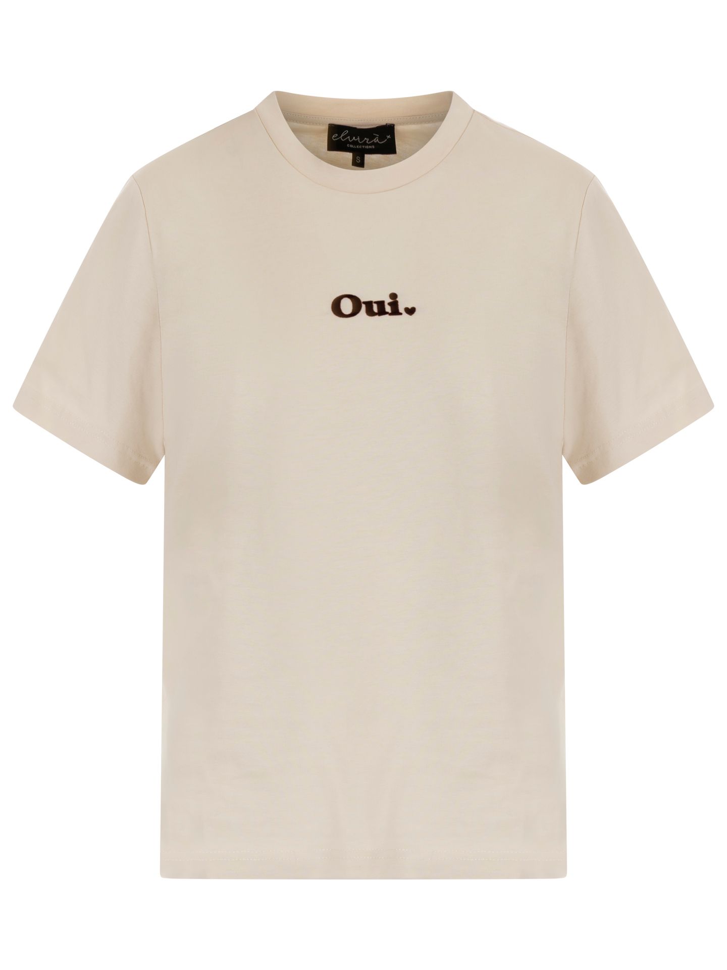 Elvira Collections T-shirt Oui Beige 00085095-5201