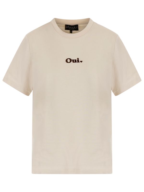 Elvira Collections T-shirt Oui Beige 2900083383060