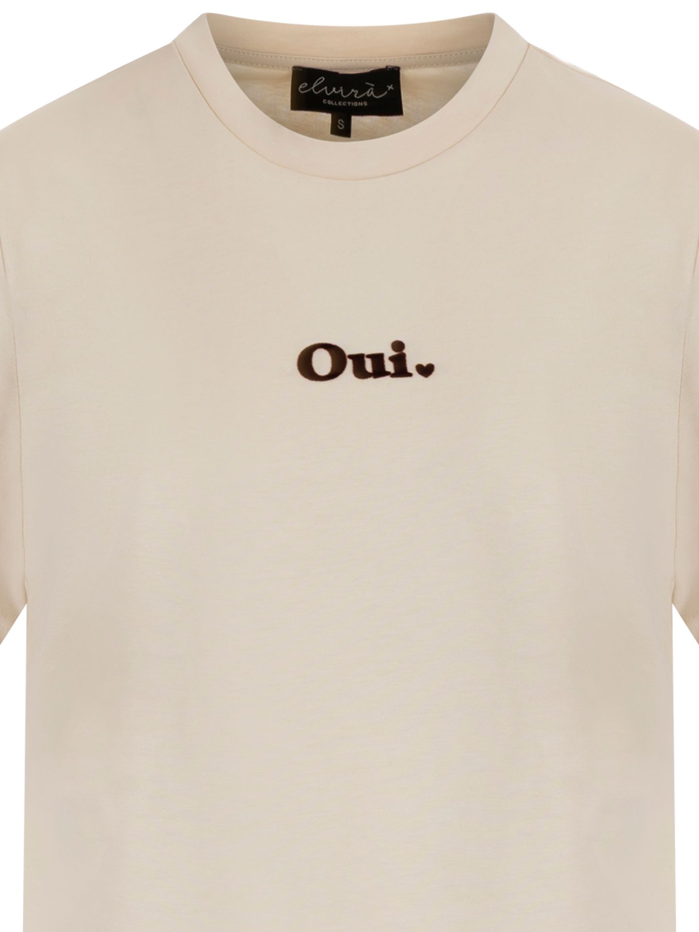 Elvira Collections T-shirt Oui Beige 00085095-5201
