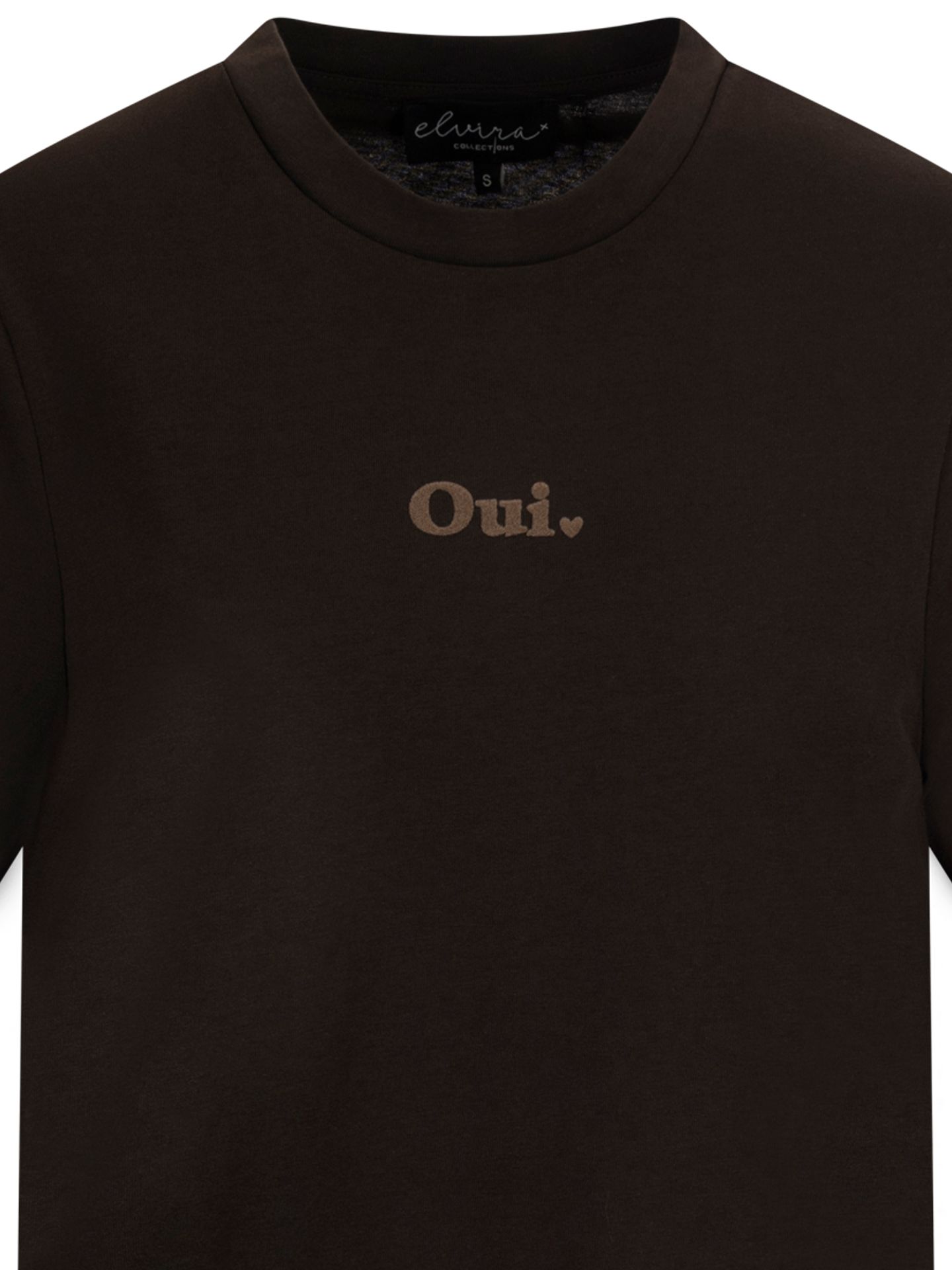 Elvira Collections T-shirt Oui Bruin 00085095-5800