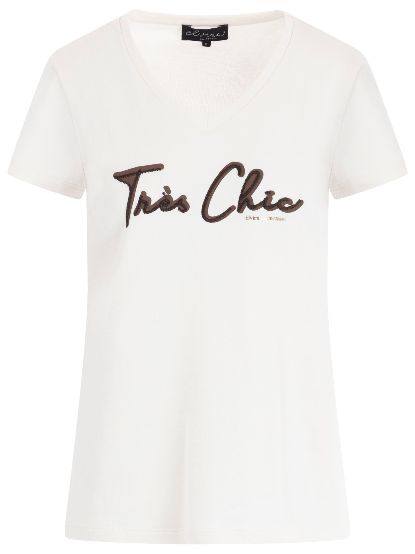 Elvira Collections T-shirt Tres Chic Off white 2900082615063