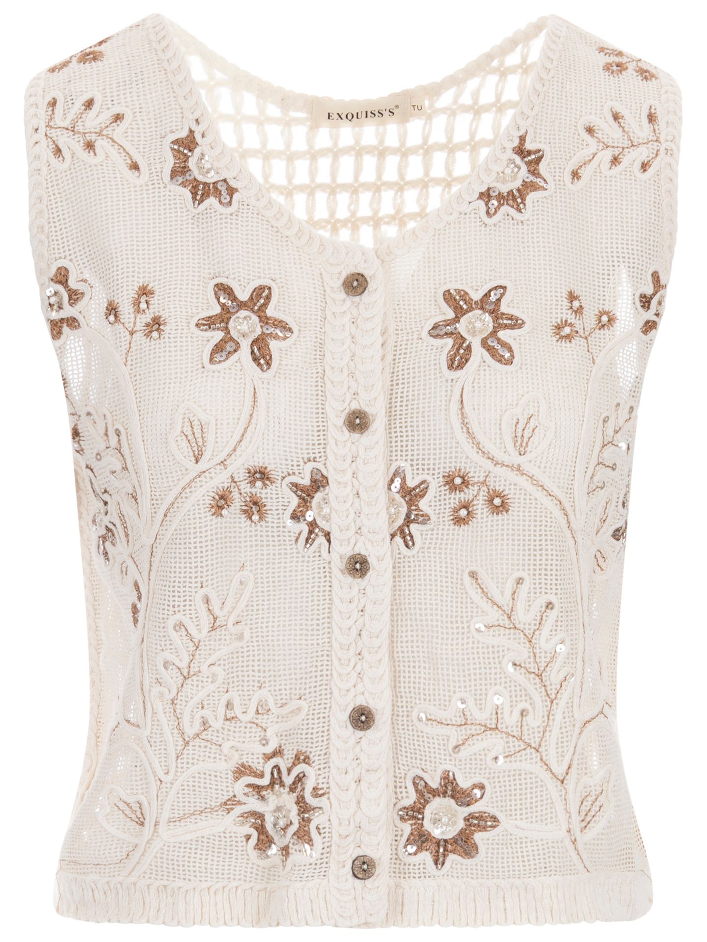 Exquisss Vest Joke Beige 00085263-5200
