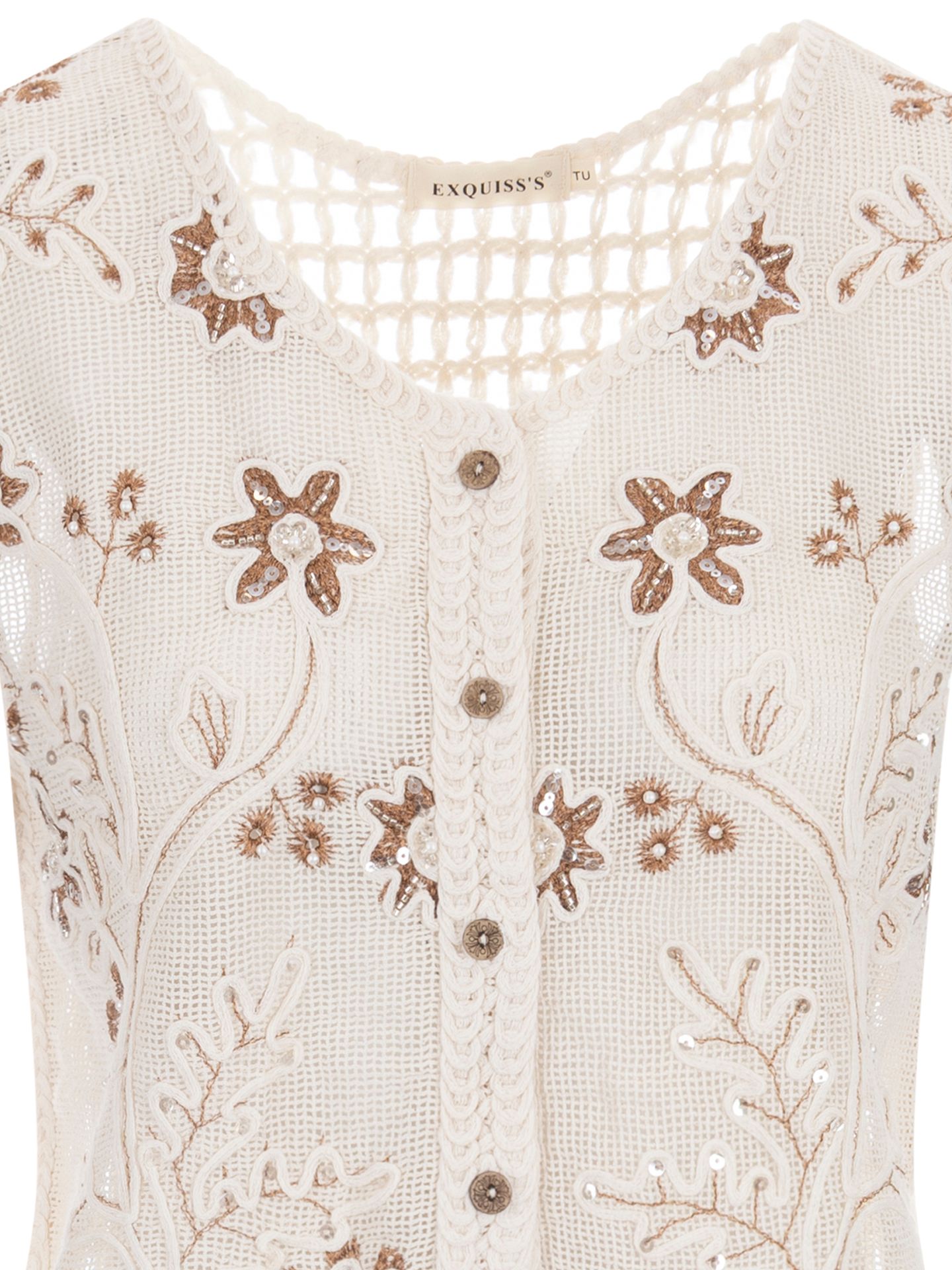 Exquisss Vest Joke Beige 00085263-5200