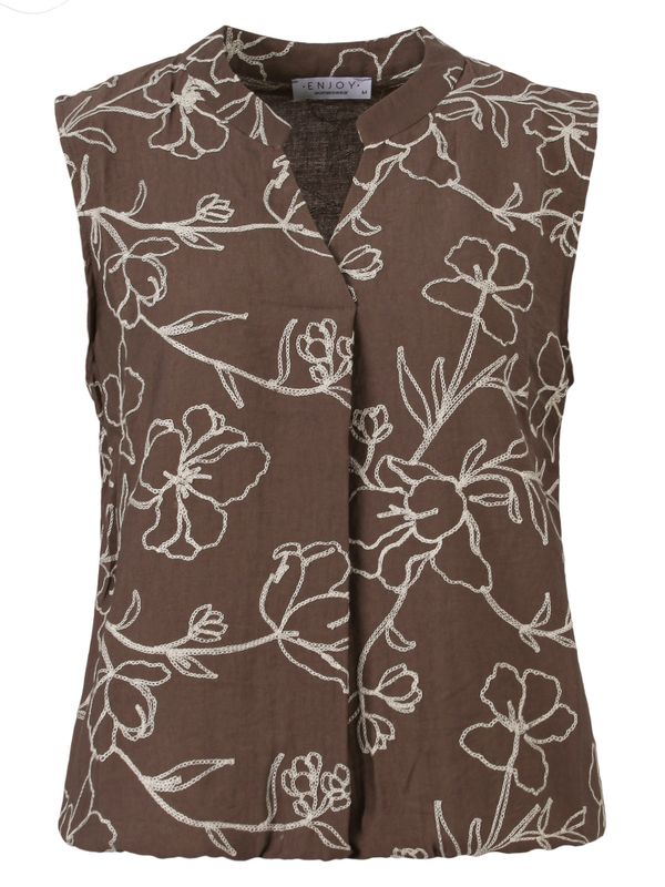 Enjoy Womenswear Blouse Madelief Bruin 2900082857050