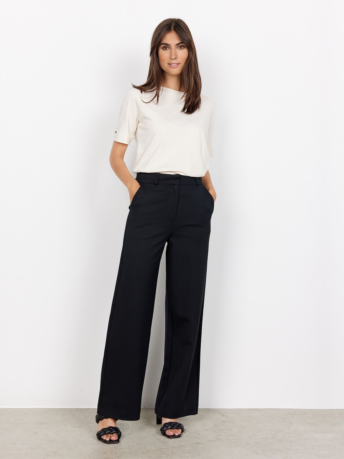 Soyaconcept Straight Broek Daniella Zwart 00085302-7500