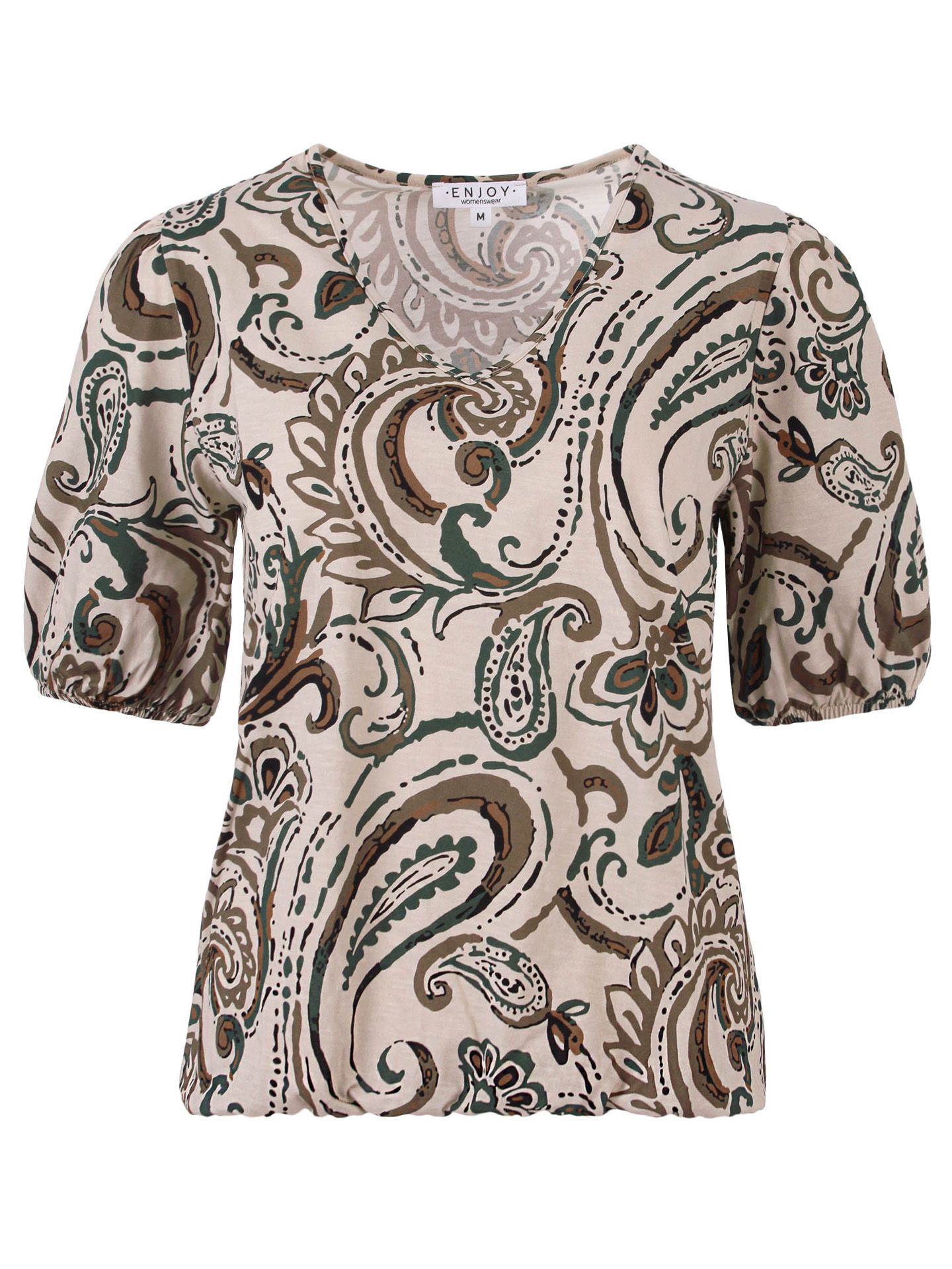 Enjoy Womenswear T-shirt Melanie Groen 00085349-6500