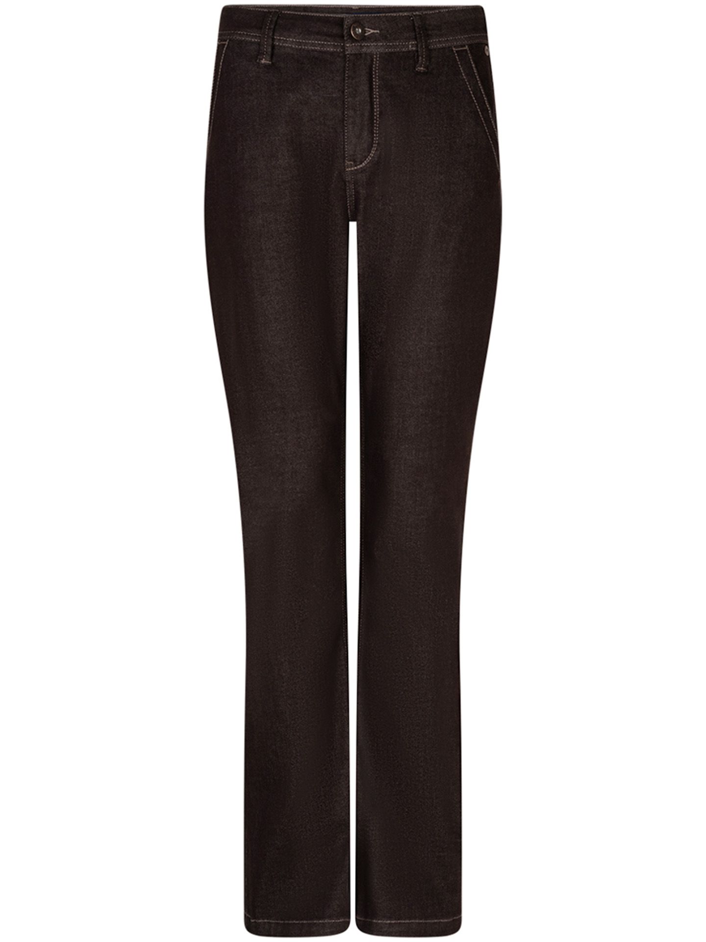 Red Button Flared Jeans Bibette Bruin 00085395-5800