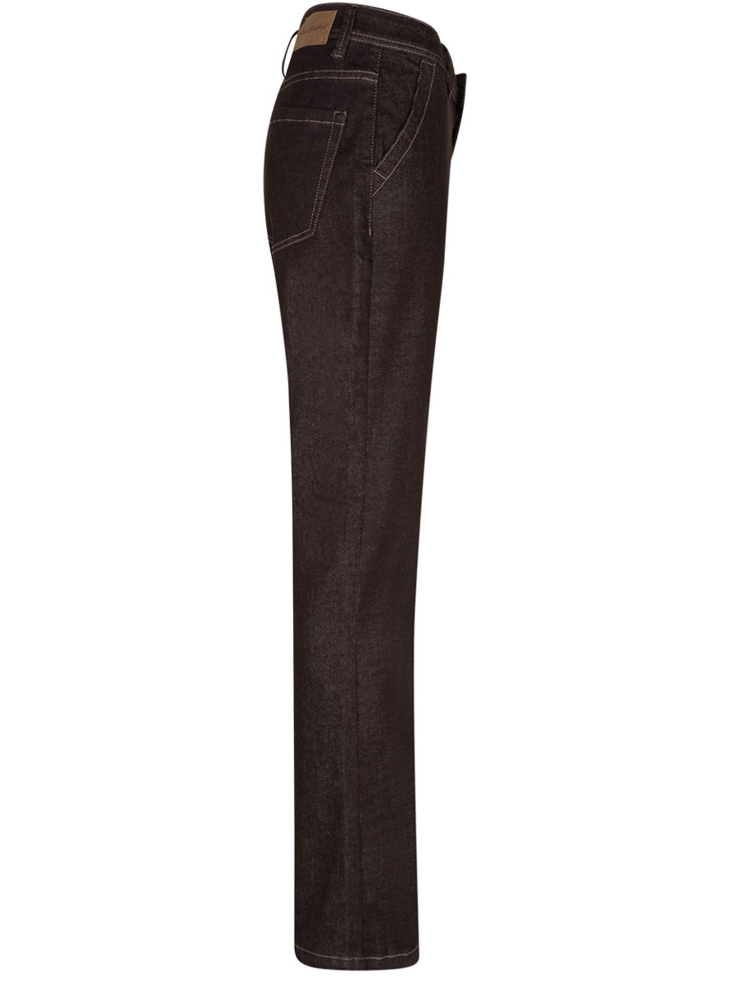 Red Button Flared Jeans Bibette Bruin 00085395-5800
