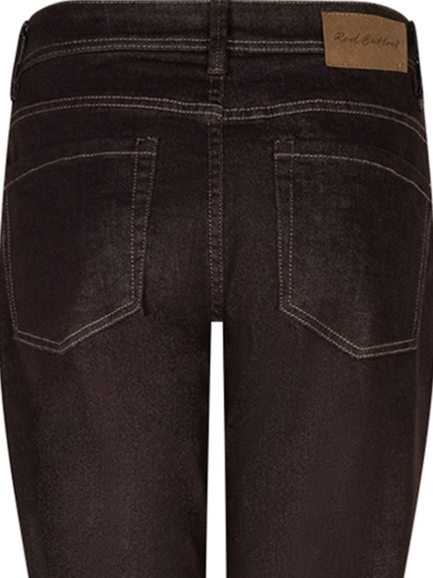Red Button Flared Jeans Bibette Bruin 00085395-5800