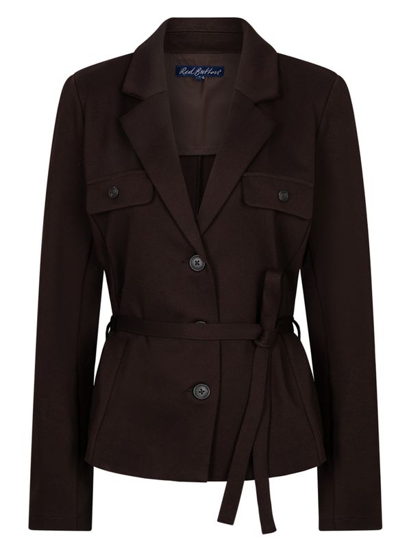 Red Button Blazer Blazer Bruin 2900083075040