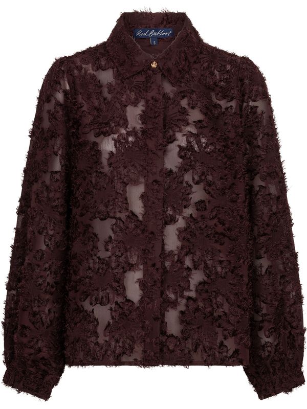 Red Button Blouse Bea Rood 2900083077037