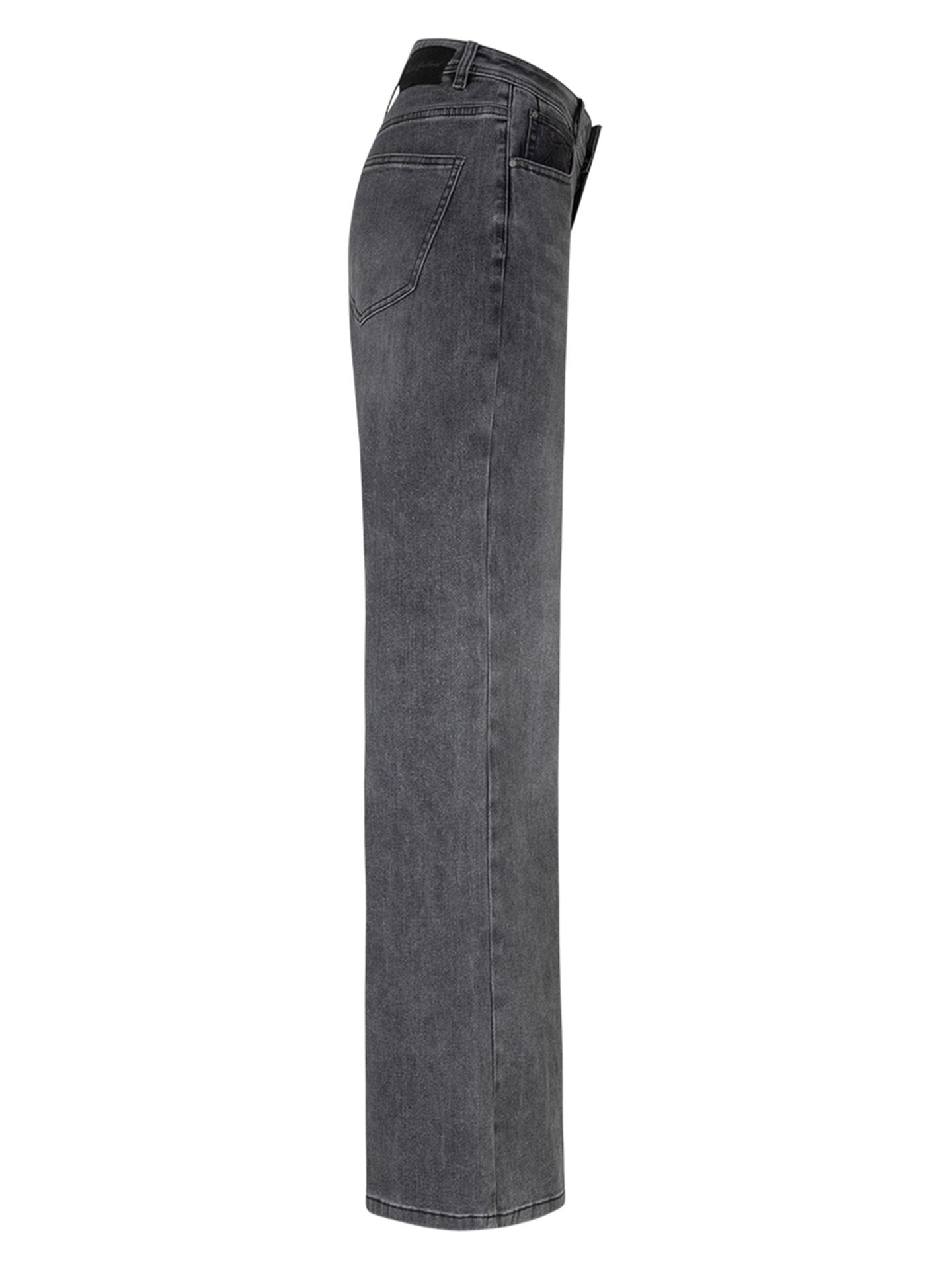 Red Button Flared Jeans Brielle Grijs 00085402-746