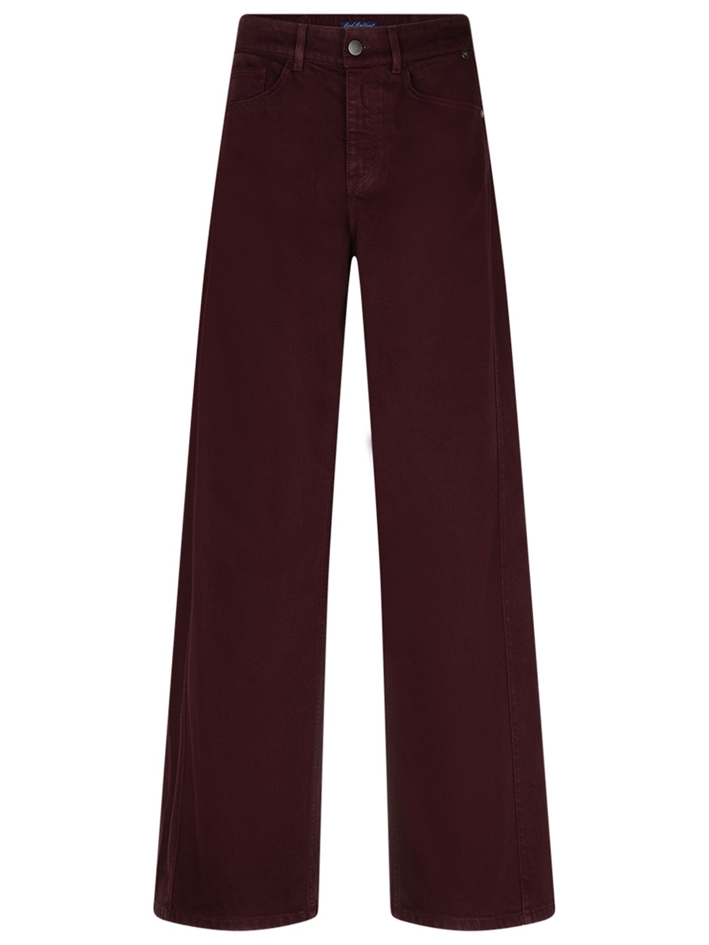 Red Button Wide Leg Jeans Claudette Rood 00085412-3600