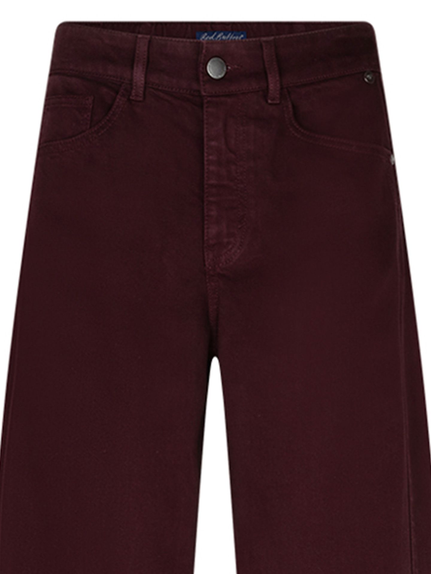 Red Button Wide Leg Jeans Claudette Rood 00085412-3600