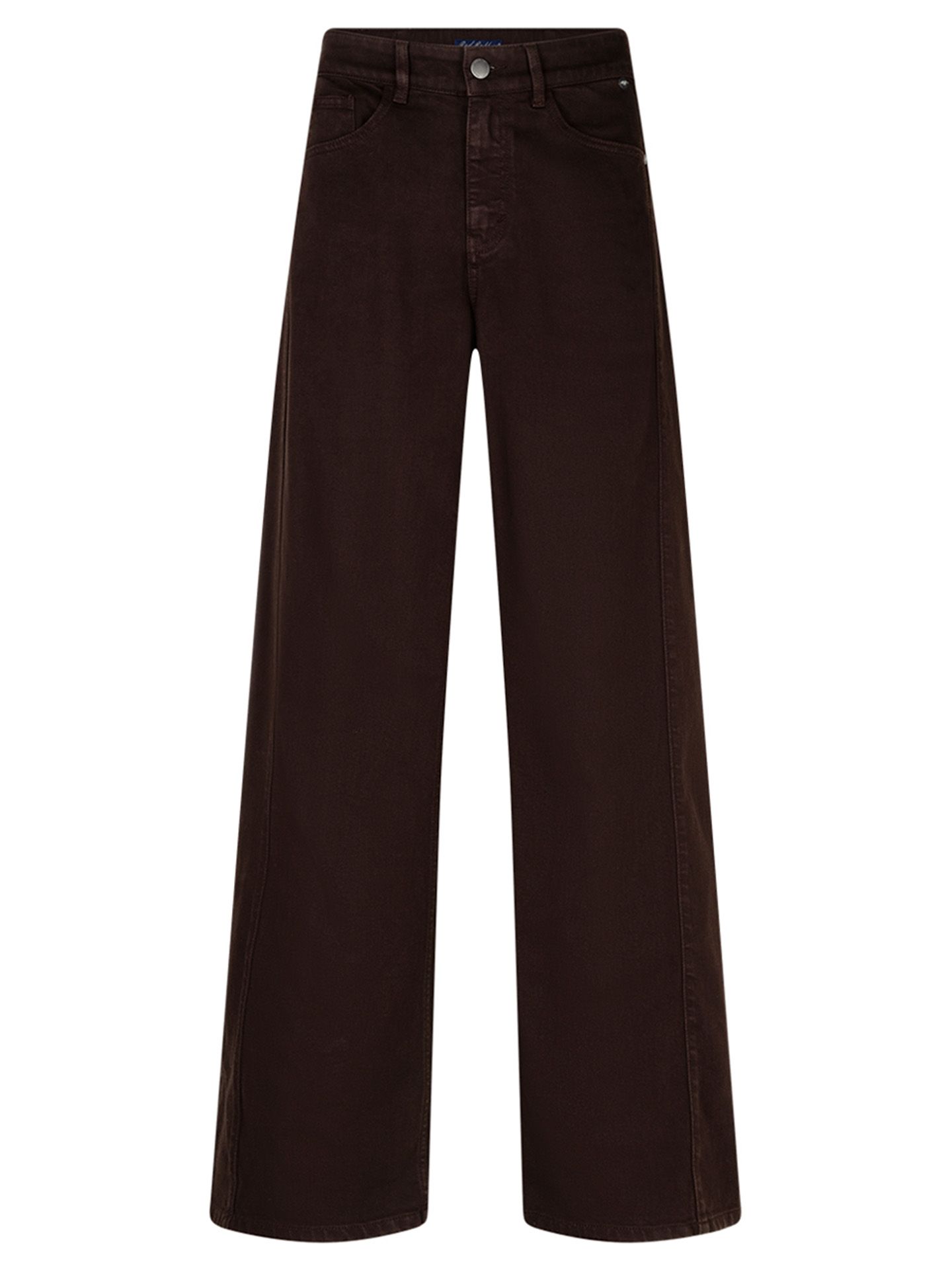 Red Button Wide Leg Jeans Claudette Bruin 00085412-5800
