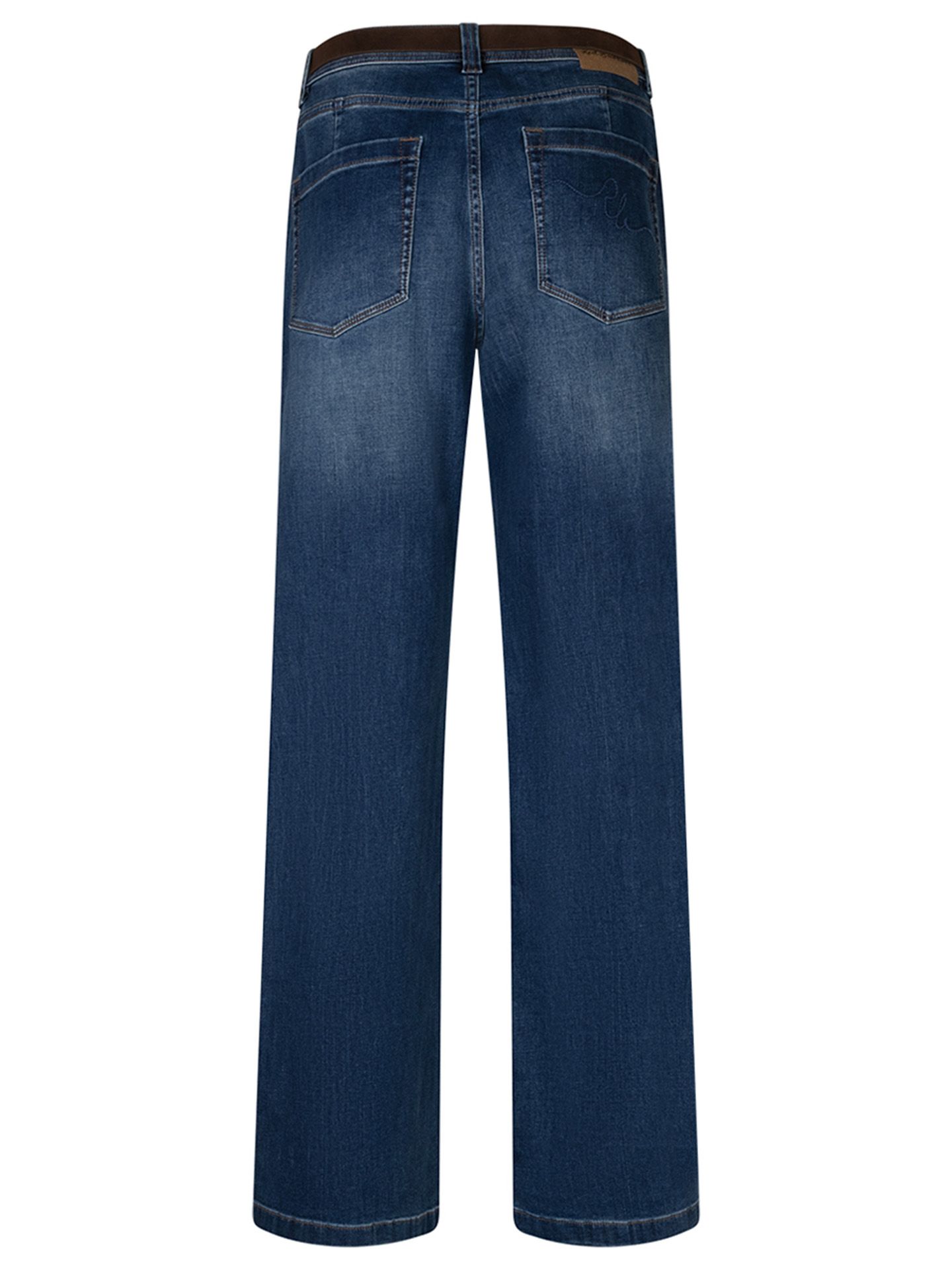 Red Button Wide Leg Jeans Colette Blauw 00085413-582