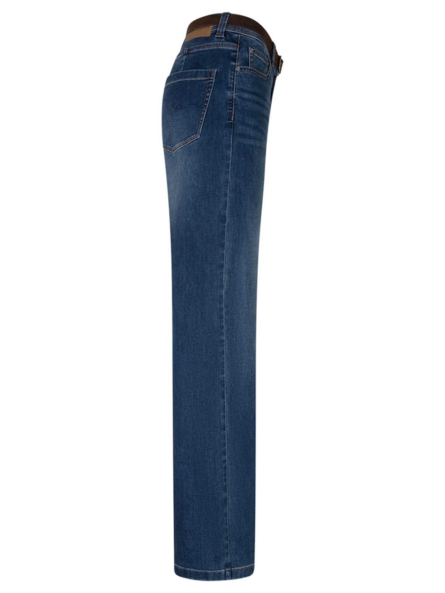 Red Button Wide Leg Jeans Colette Blauw 00085413-582