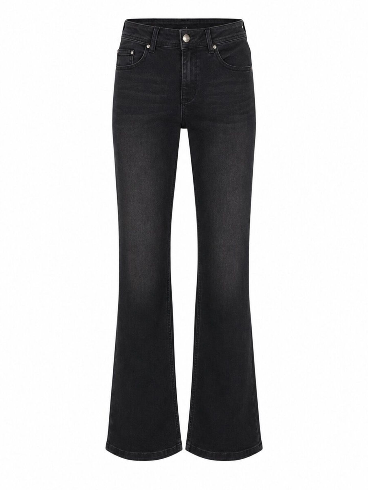 Red Button Wide Leg Jeans Colette Zwart 00085414-740
