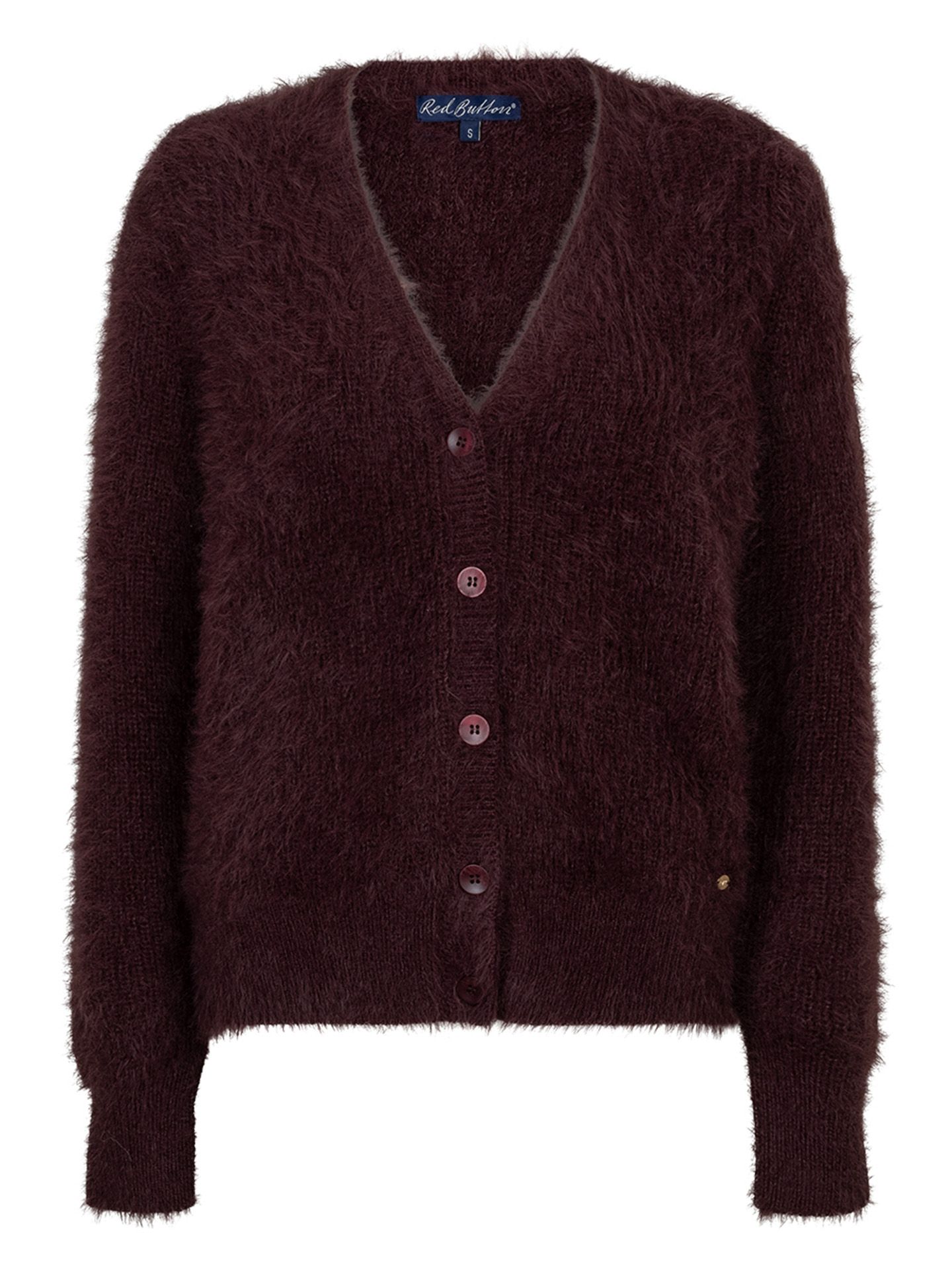 Red Button Vest Cardigan Rood 00085429-3600