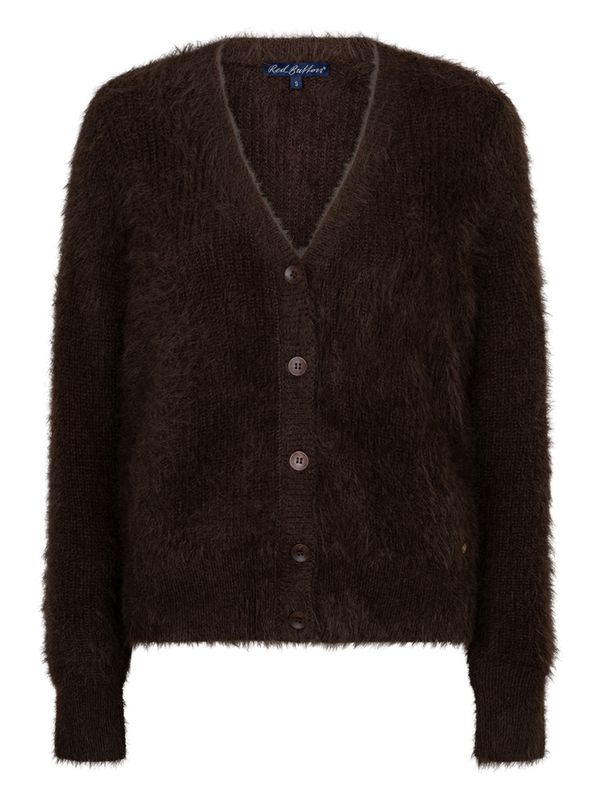 Red Button Vest Cardigan Bruin 2900083120023