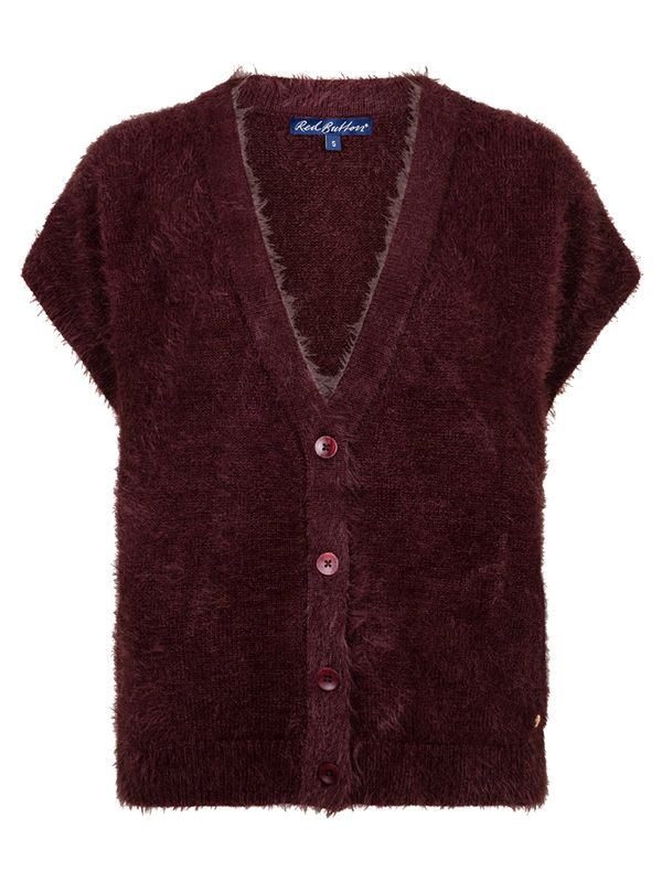 Red Button Vest Sleeveless Rood 2900083132040