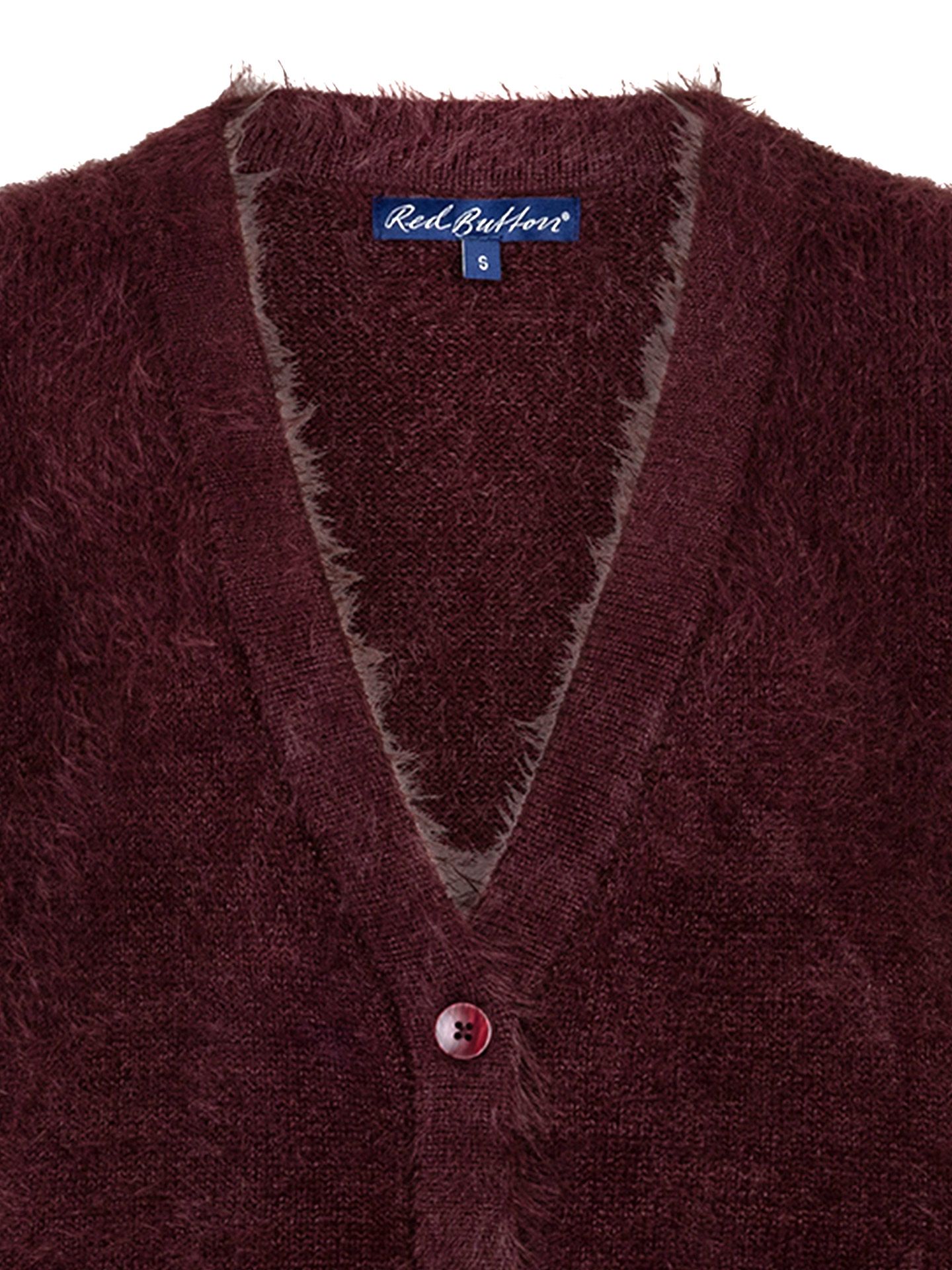 Red Button Vest Sleeveless Rood 00085435-3600