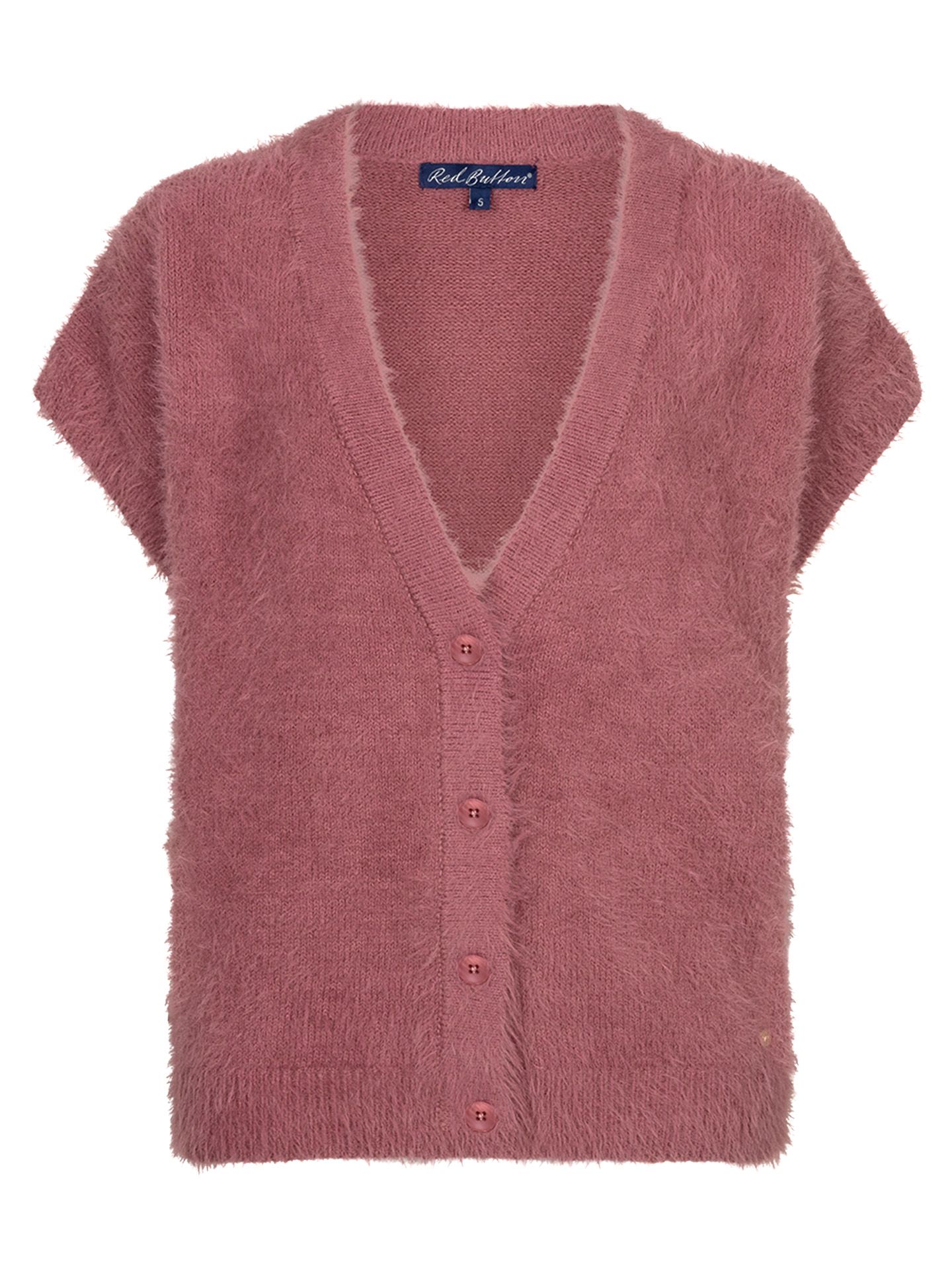 Red Button Vest Sleeveless Paars 00085435-4220