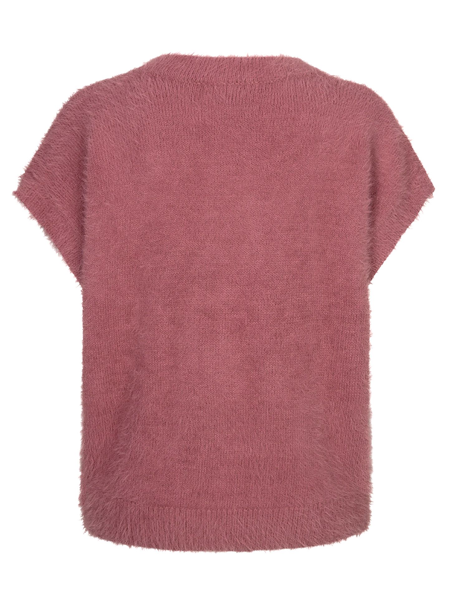 Red Button Vest Sleeveless Paars 00085435-4220