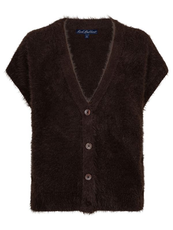 Red Button Vest Sleeveless Bruin 2900083134037