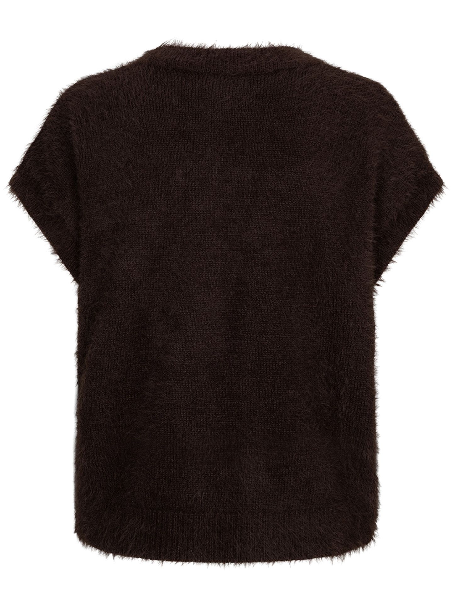 Red Button Vest Sleeveless Bruin 00085435-5800