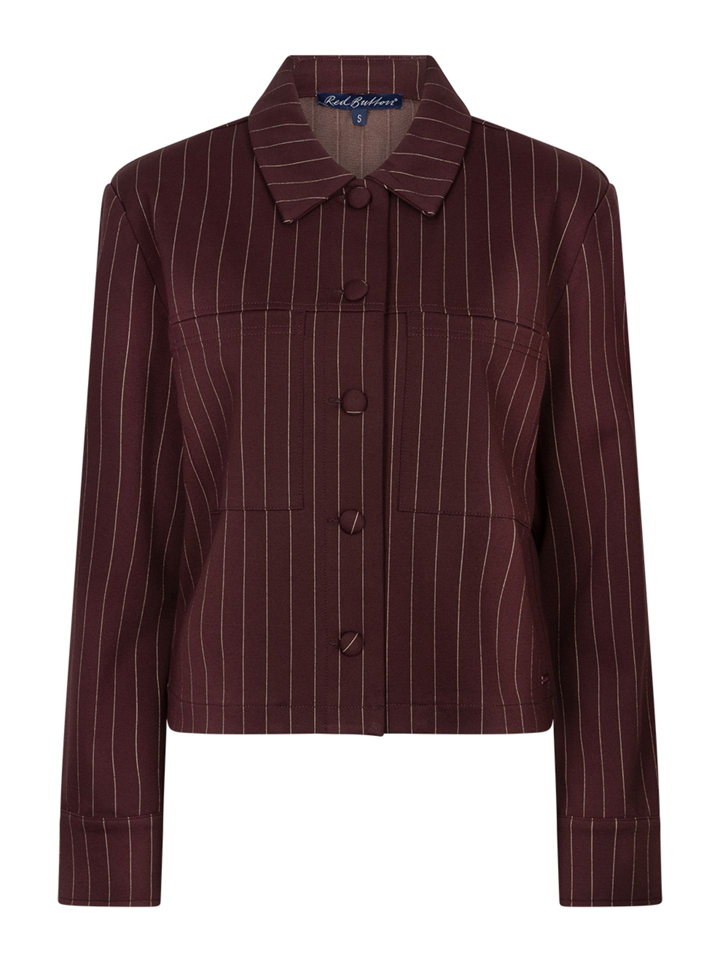 Red Button Blazer Jacket Rood 00085437-3600