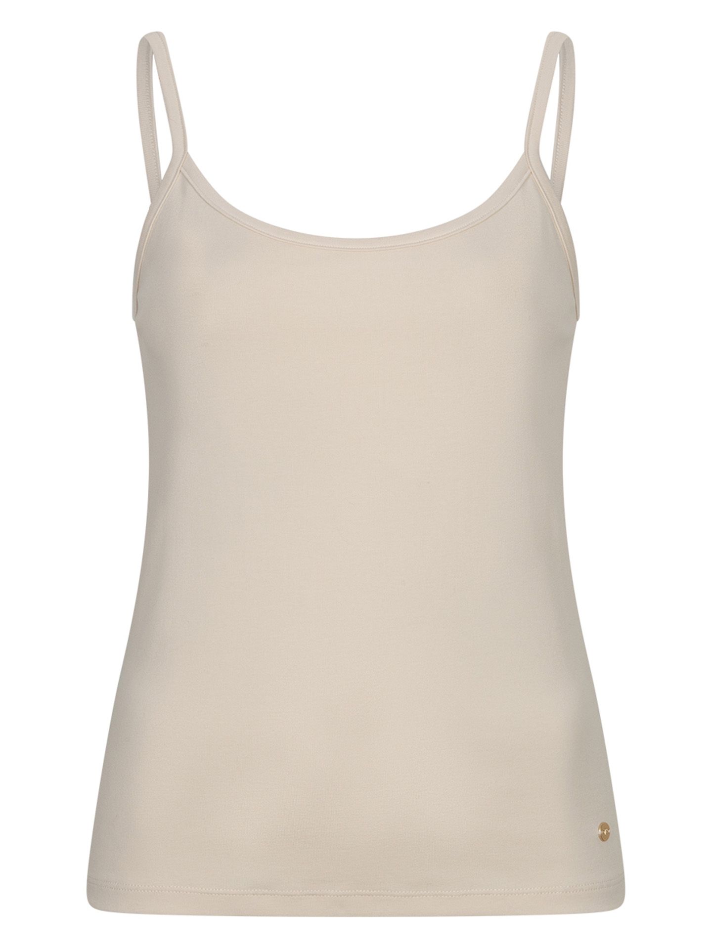 Red Button Top Singlet Beige 00085440-5210