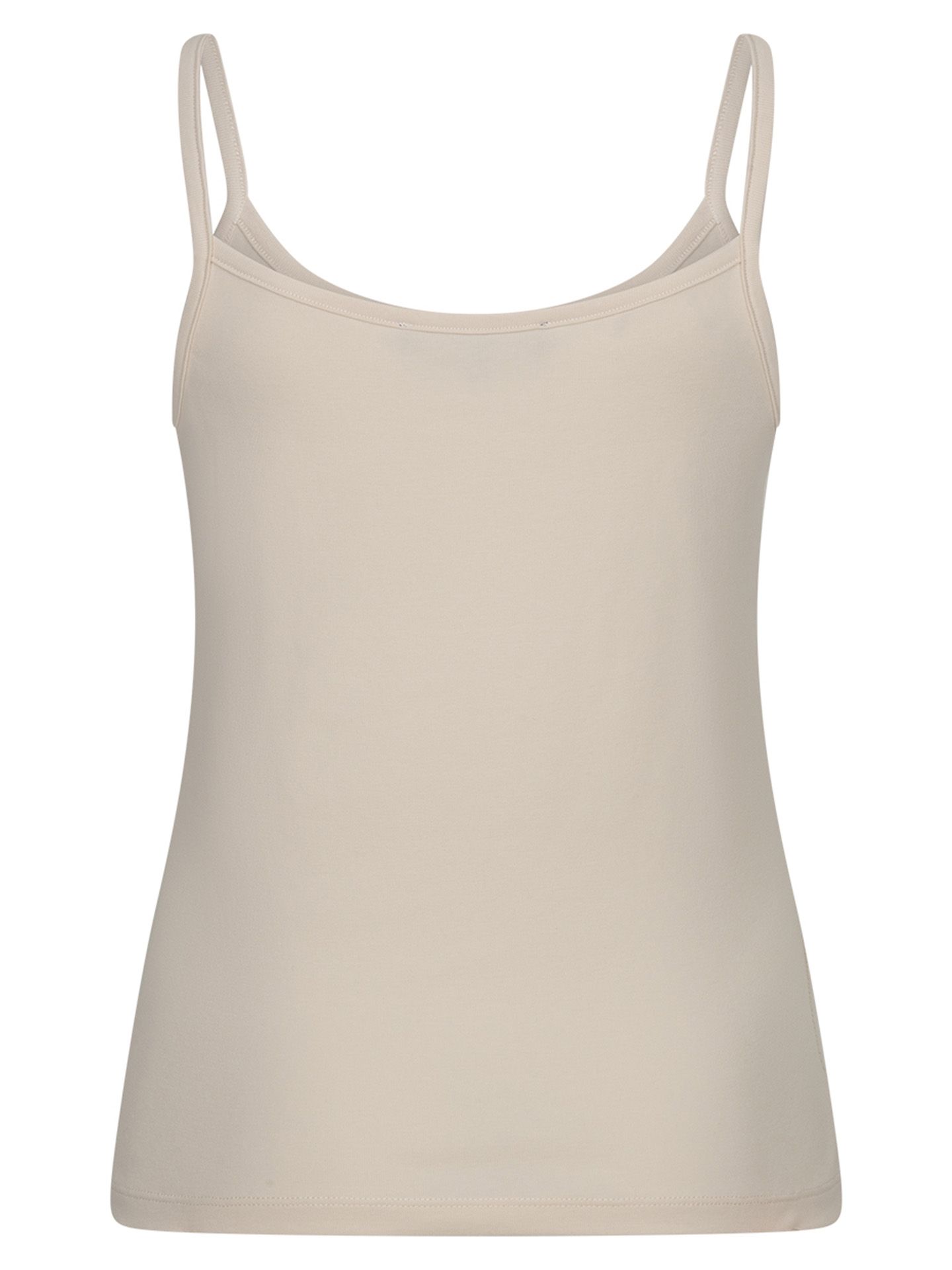 Red Button Top Singlet Beige 00085440-5210