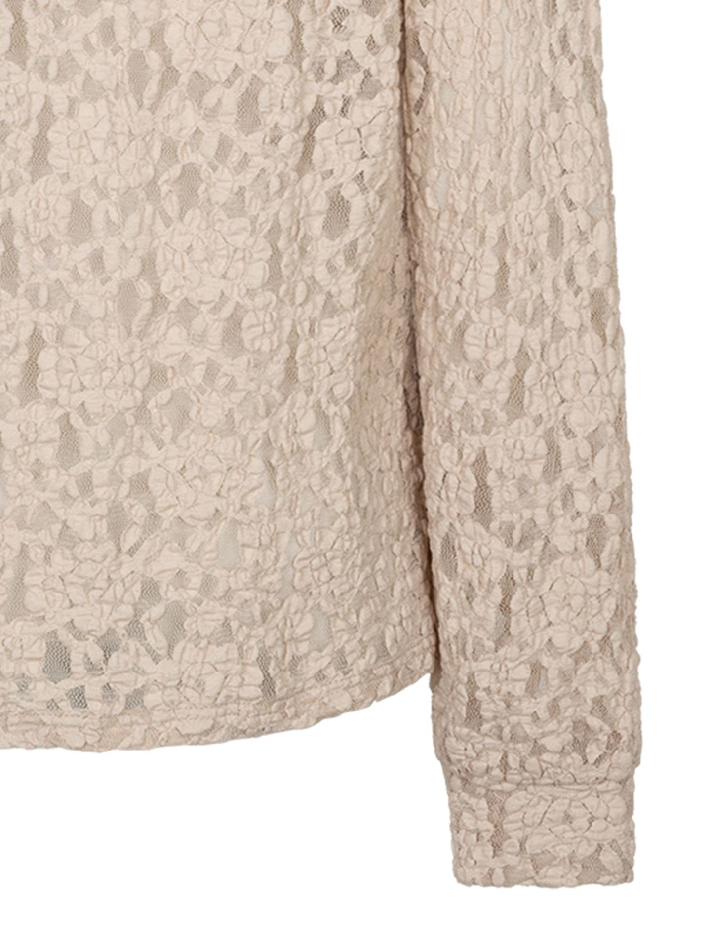 Red Button Shirt Top Beige 00085442-5100
